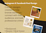 design professional social media posts for instagram and facebook